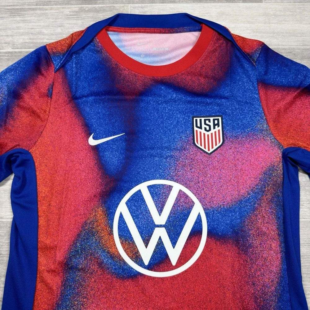 Nike USMNT Dri-FIT Academy Pro Pre-Match Soccer‎ Top Men's Medium FJ2734-101 NWT
